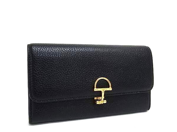 GUCCI グッチ 財布 ソフトビット コンチネンタルウォレット 828147 ブラック レザー ユニセックス 二つ折り 長財布 ゴールド金具 美品