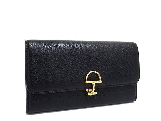 GUCCI グッチ 財布 ソフトビット コンチネンタルウォレット 828147 ブラック レザー ユニセックス 二つ折り 長財布 ゴールド金具 美品