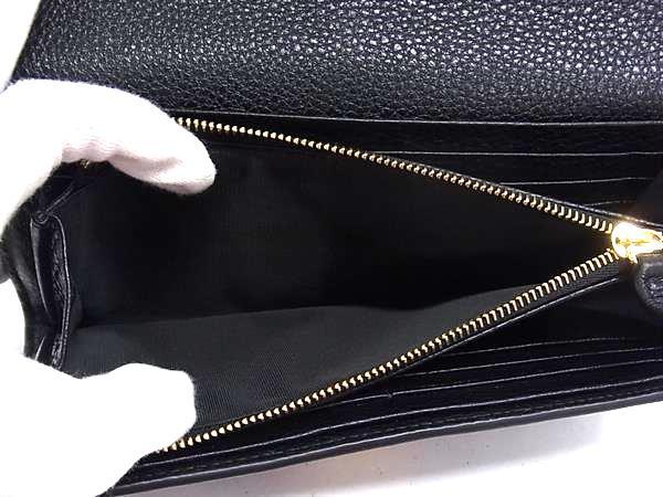 GUCCI グッチ 財布 ソフトビット コンチネンタルウォレット 828147 ブラック レザー ユニセックス 二つ折り 長財布 ゴールド金具 美品