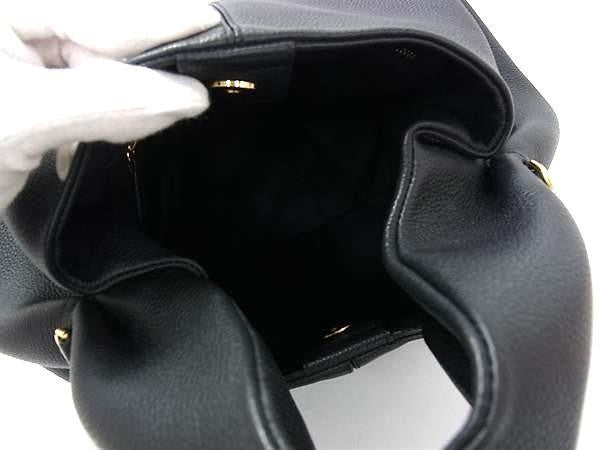 POLENE ポレーヌ ハンドバッグ ヌメロ ヌフ ブラック系 レザー レディース ゴールド金具 美品