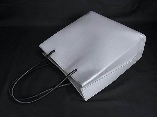 BALENCIAGA バレンシアガ ハンドバッグ 597860 グレー系 レザー レディース ショッピングトート 美品