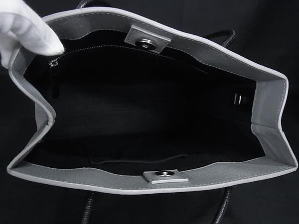 BALENCIAGA バレンシアガ ハンドバッグ 597860 グレー系 レザー レディース ショッピングトート 美品