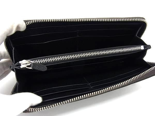 dunhill ダンヒル 長財布 カドガン DU24R2180AP ブラウン系 レザー メンズ ラウンドファスナー シルバー金具 美品