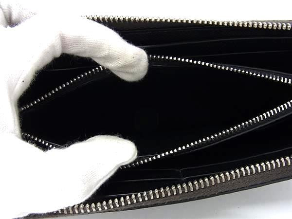 dunhill ダンヒル 長財布 カドガン DU24R2180AP ブラウン系 レザー メンズ ラウンドファスナー シルバー金具 美品