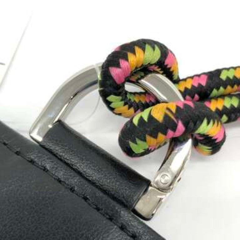 Christian Dior クリスチャンディオール カードケース LEWIS HAMILTON バーティカル カードホルダー ブラック マルチカラー系 レザー キャンバス ユニセックス シルバー金具