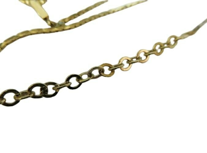 Christian Dior クリスチャンディオール ネックレス ハート ゴールド系 メタル ラインストーン レディース チョーカー 美品