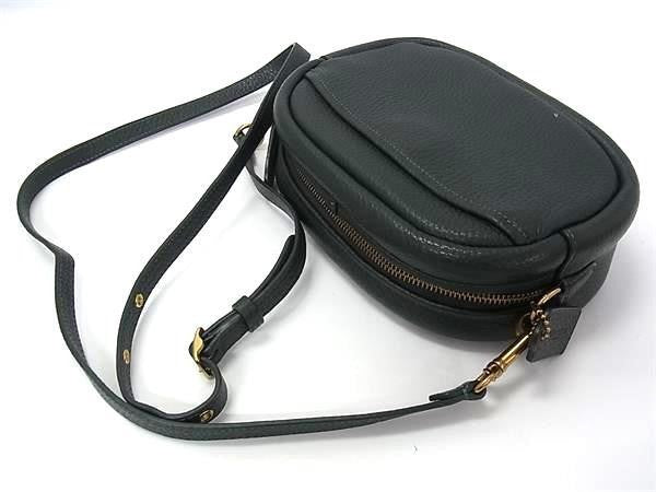 COACH コーチ ショルダーバッグ カメラ バッグ C4813 アマゾングリーン系 ソフト ペブル レザー レディース クロスボディバッグ 超美品