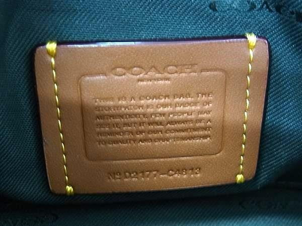 COACH コーチ ショルダーバッグ カメラ バッグ C4813 アマゾングリーン系 ソフト ペブル レザー レディース クロスボディバッグ 超美品