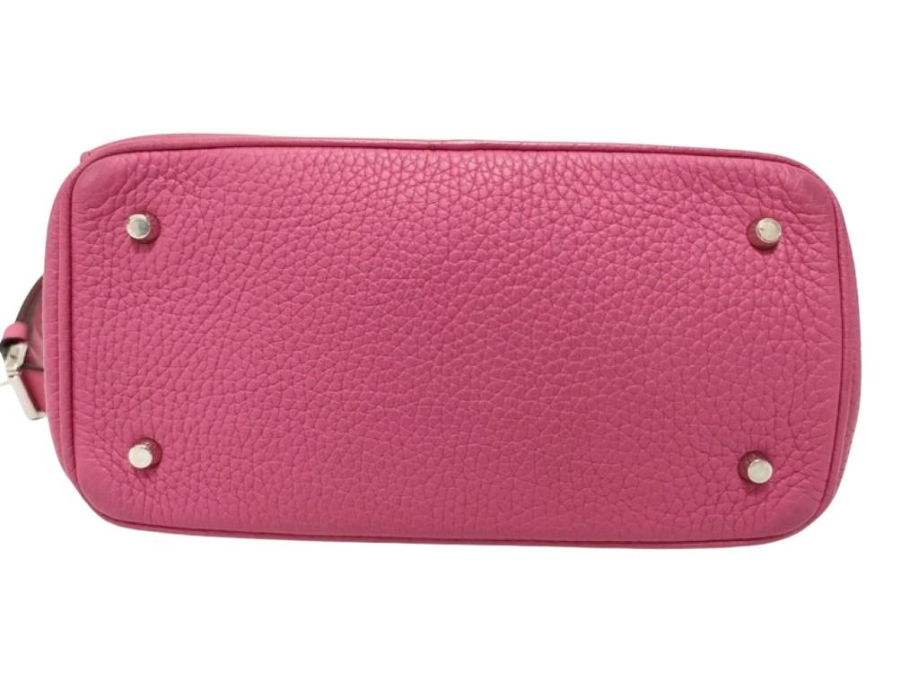 Christian Dior クリスチャン ディオール ハンドバッグ ビーディオール ローズピンク系 レザー レディース 2WAY ショルダーバッグ シルバー金具 美品