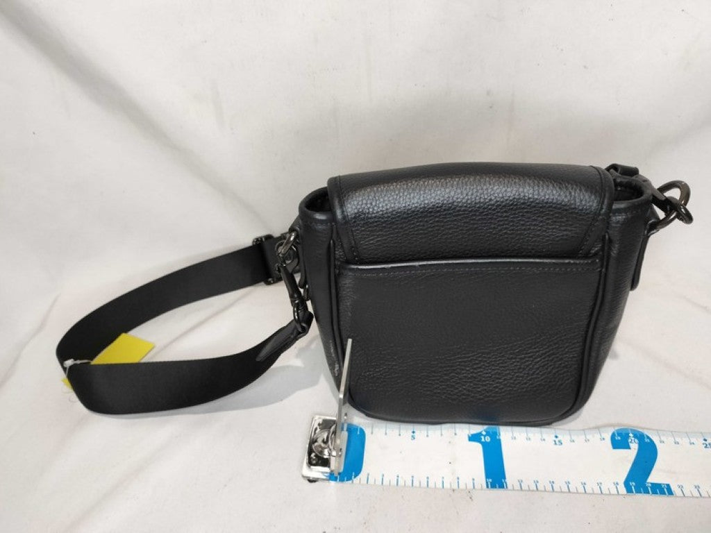 COACH コーチ ショルダーバッグ LUCAS CROSSBODY ルーカス クロスボディ CO914 ブラック系 レザー ユニセックス 美品