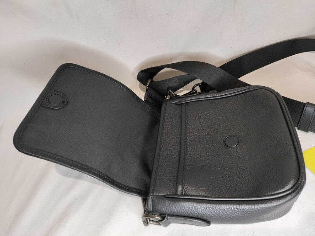 COACH コーチ ショルダーバッグ LUCAS CROSSBODY ルーカス クロスボディ CO914 ブラック系 レザー ユニセックス 美品