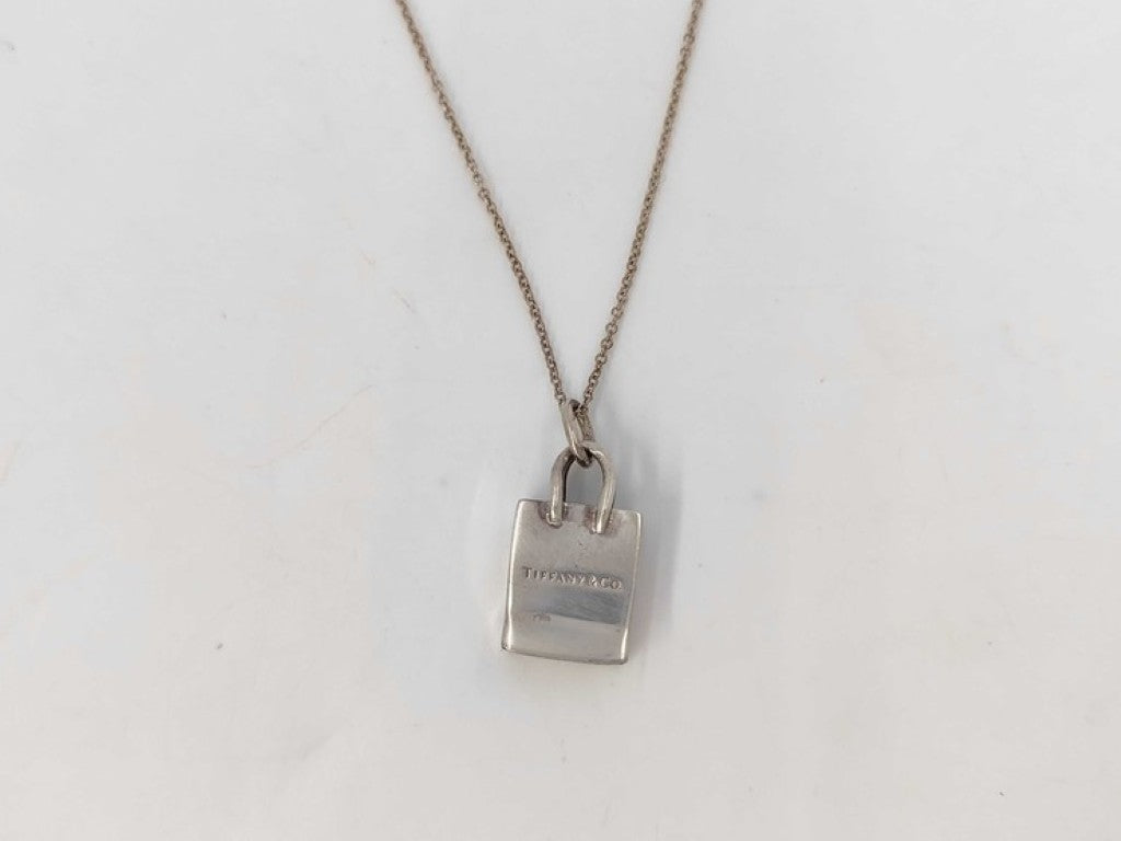 Tiffany&Co. ティファニー ネックレス ショッピングバッグ ネックレス シルバー系 SV925 レディース 美品