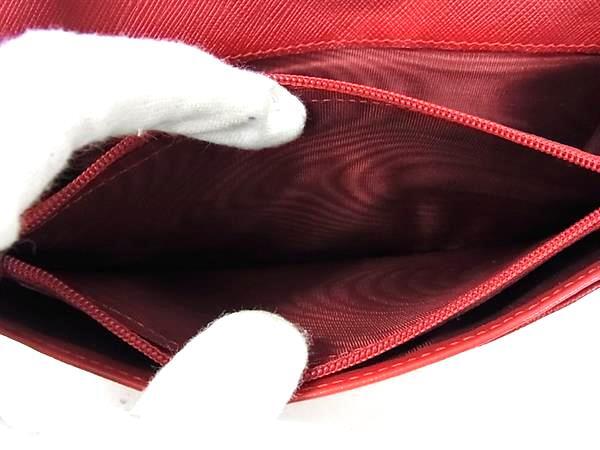 Salvatore Ferragamo フェラガモ 財布 ガンチーニ レッド レザー レディース 二つ折り 長財布 クリップ ゴールド金具