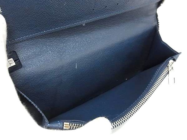 LOUIS VUITTON ルイヴィトン 財布 ポルトフォイユ ヴァスコ M61807 オーシャン(ブルー系) タイガ メンズ シルバー金具 美品