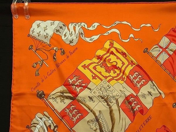 HERMES エルメス スカーフ カレ90 マルチカラー シルク100% レディース PAVOIS 船旗 美品