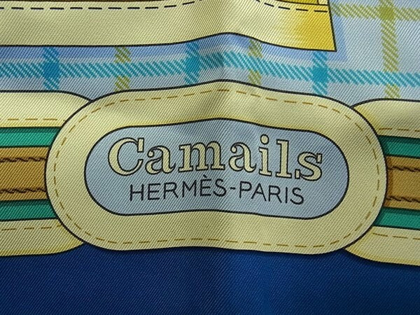 HERMES エルメス スカーフ カレ90 マルチカラー シルク100% レディース Camails カマイユ 超美品
