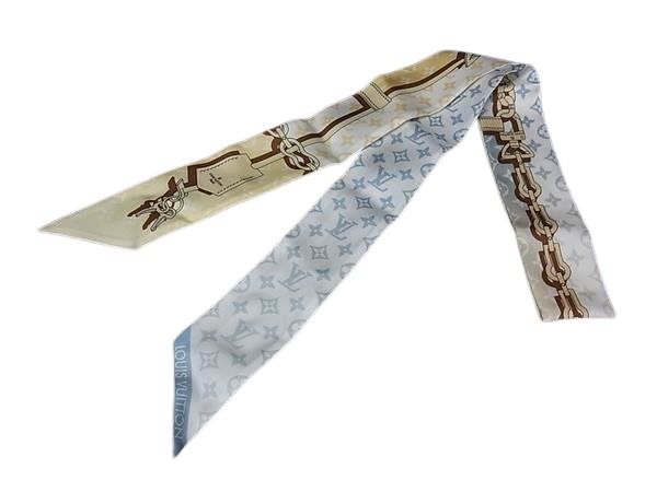 LOUIS VUITTON ルイヴィトン リボンスカーフ バンドーBB ライジング コンフィデンシャル M79663 マルチカラー シルク100% レディース 超美品