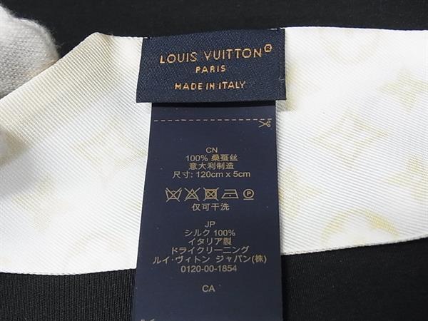 LOUIS VUITTON ルイヴィトン リボンスカーフ バンドーBB ライジング コンフィデンシャル M79663 マルチカラー シルク100% レディース 超美品