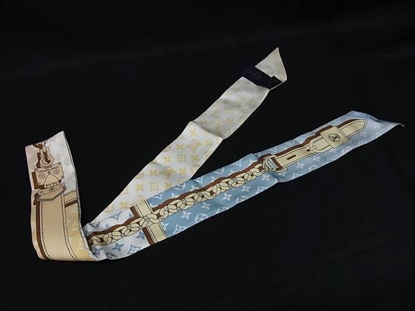 LOUIS VUITTON ルイヴィトン リボンスカーフ バンドーBB ライジング コンフィデンシャル M79663 マルチカラー シルク100% レディース 超美品