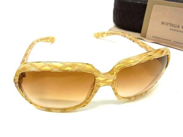 BOTTEGA VENETA ボッテガヴェネタ サングラス BV130/S クリアイエロー アイボリー ブラウングラデーション プラスチック ユニセックス 美品