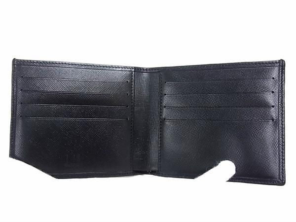 dunhill ダンヒル 二つ折り 財布 LF3020A ブラック系 レザー メンズ 新品未使用展示品