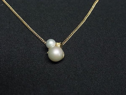 ChristianDior ディオール ネックレス ゴールド系 メタル レディース パール 美品