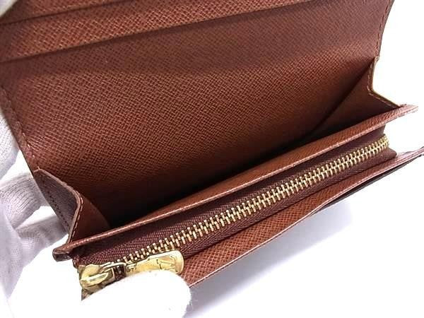 LOUIS VUITTON ルイヴィトン 二つ折り 財布 ポルトモネ ビエトレゾール M61730 ブラウン系 モノグラム レディース ゴールド金具 美品