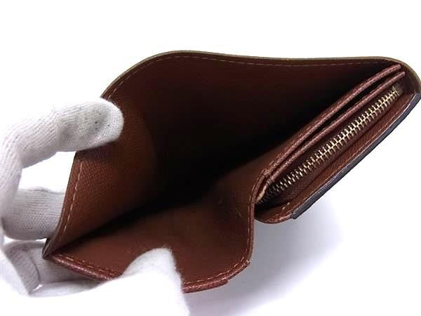 LOUIS VUITTON ルイヴィトン 二つ折り 財布 ポルトモネ ビエトレゾール M61730 ブラウン系 モノグラム レディース ゴールド金具 美品