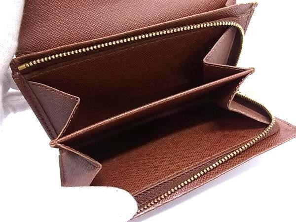 LOUIS VUITTON ルイヴィトン 二つ折り 財布 ポルトモネ ビエトレゾール M61730 ブラウン系 モノグラム レディース ゴールド金具 美品
