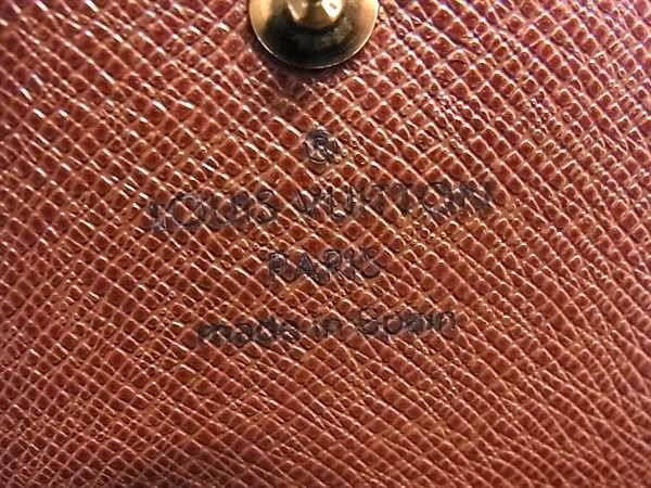 LOUIS VUITTON ルイヴィトン 二つ折り 財布 ポルトモネ ビエトレゾール M61730 ブラウン系 モノグラム レディース ゴールド金具 美品