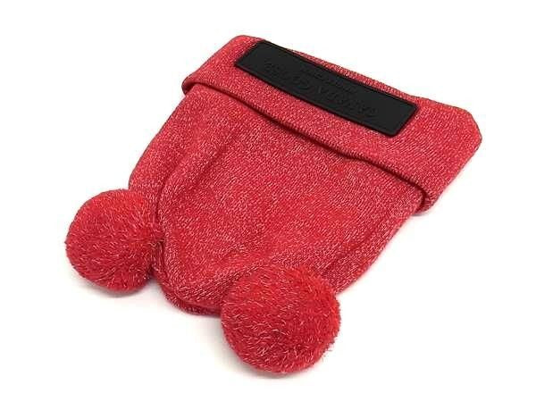 CANADA GOOSE カナダグース ニット帽 レッド系 ウール100% レディース 新品未使用展示品