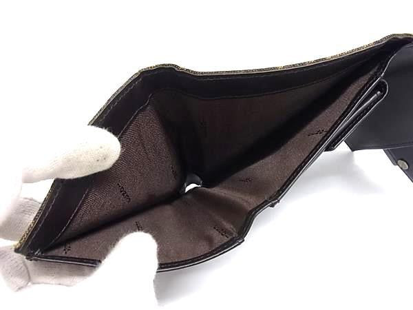 FENDI フェンディ 三つ折り 財布 ズッカ 8M0023 ブラウン系 キャンバス レザー ユニセックス 美品