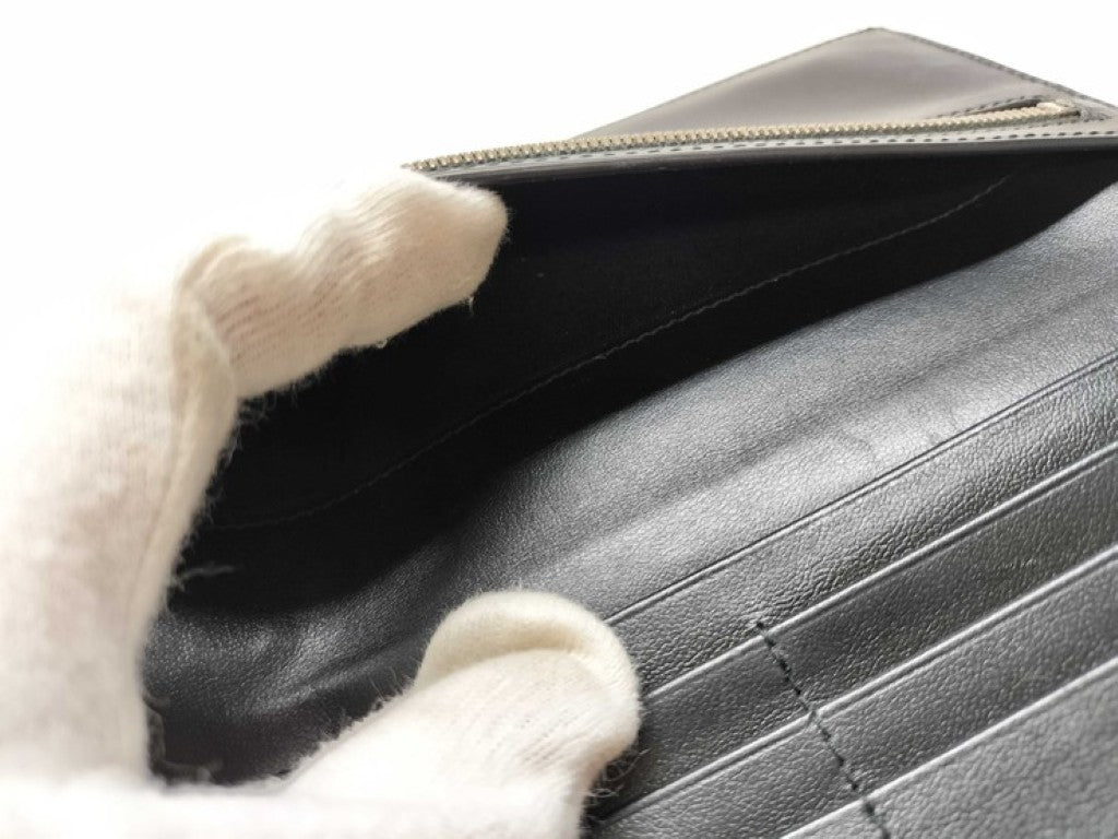 BALENCIAGA バレンシアガ 長財布 パスポート ロングウォレット 1TICKET 787774 ブラック系 レザー メンズ