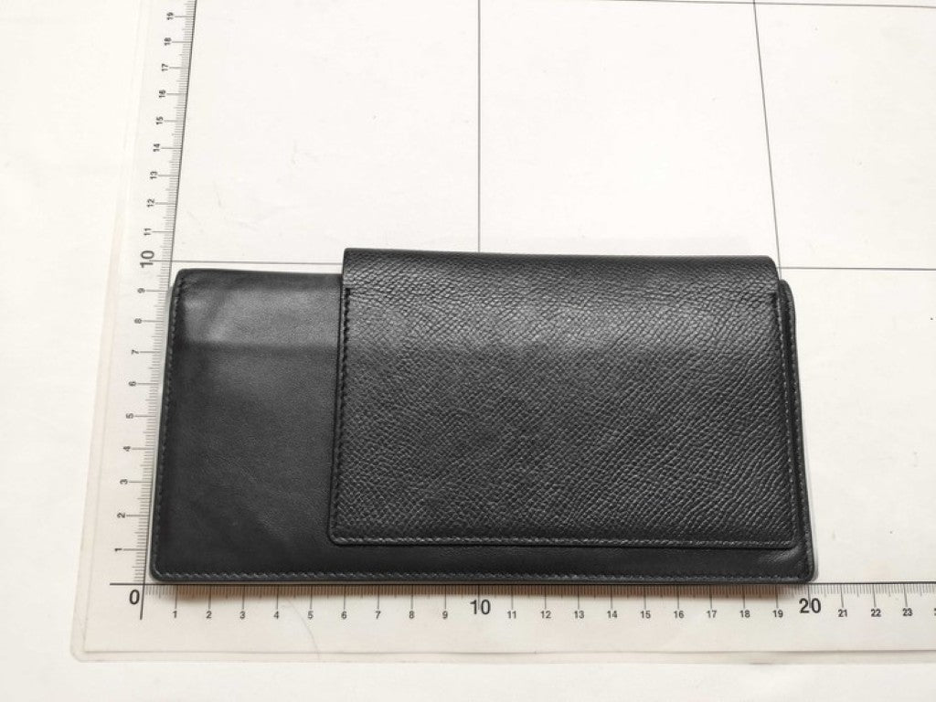 BALENCIAGA バレンシアガ 長財布 パスポート ロングウォレット 1TICKET 787774 ブラック系 レザー メンズ