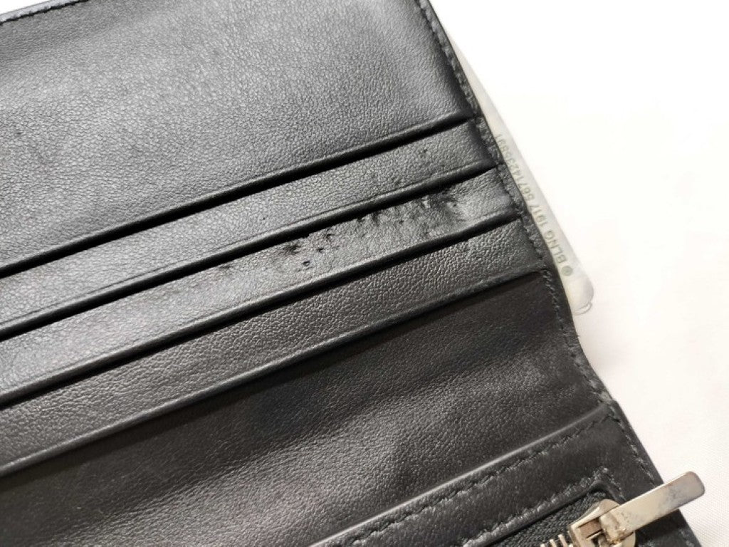 BALENCIAGA バレンシアガ 長財布 パスポート ロングウォレット 1TICKET 787774 ブラック系 レザー メンズ