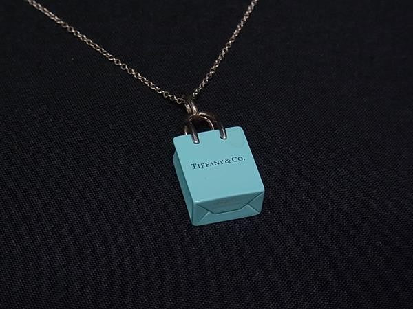 TIFFANY＆Co ティファニー ネックレス ティファニーブルー系 SV925 レディース ショッパーモチーフ 美品