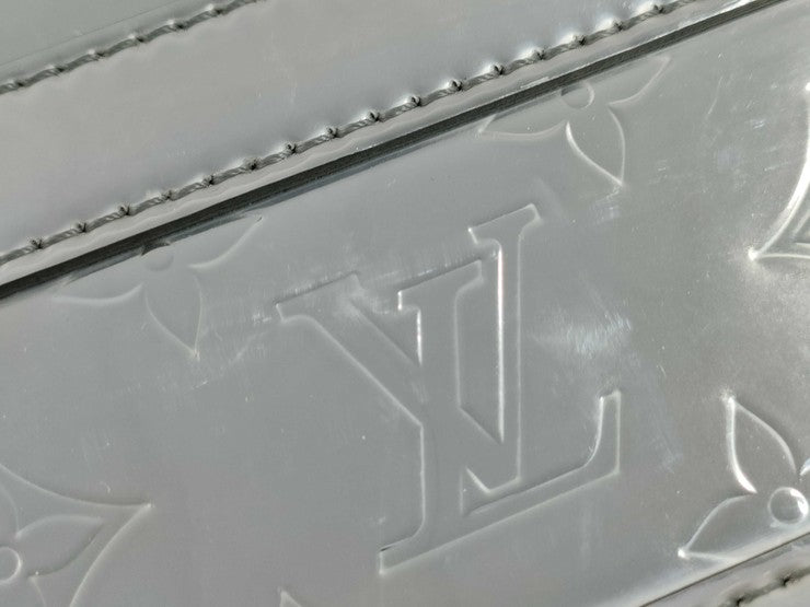 LOUIS VUITTON ルイヴィトン ハンドバッグ ソフトトランク M45885 シルバー系 モノグラム ミラー メンズ 2WAY ショルダーバッグ シルバー金具 美品