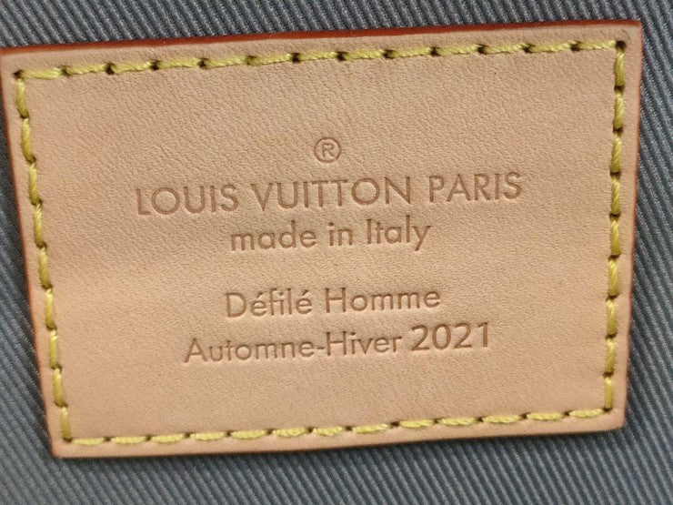 LOUIS VUITTON ルイヴィトン ハンドバッグ ソフトトランク M45885 シルバー系 モノグラム ミラー メンズ 2WAY ショルダーバッグ シルバー金具 美品