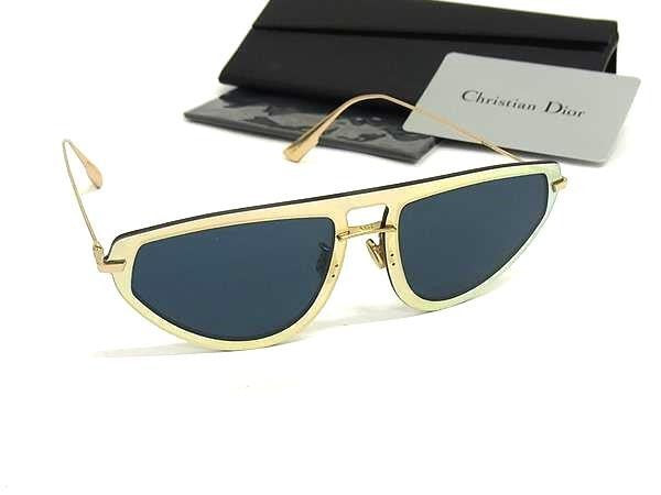 Christian Dior クリスチャンディオール サングラス Ultime2 LKSA9 ゴールド系 メタル プラスチック ユニセックス 美品