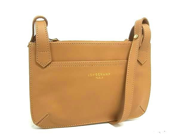 LONGCHAMP ロンシャン ショルダーバッグ ロンシャン 2.0 シリーズ 2081 888 ライトブラウン系 レザー レディース ポシェット 超美品