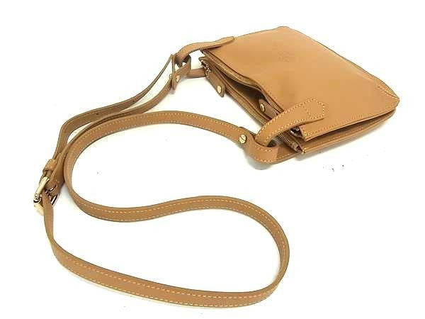 LONGCHAMP ロンシャン ショルダーバッグ ロンシャン 2.0 シリーズ 2081 888 ライトブラウン系 レザー レディース ポシェット 超美品