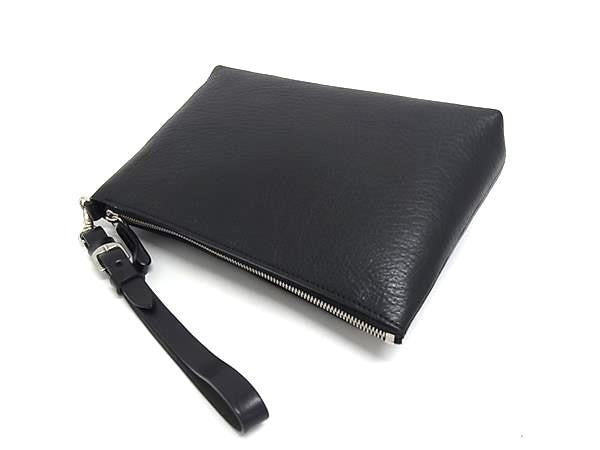 SOMES SADDLE ソメスサドル セカンドバッグ ジェラード クラッチバッグ GE-05 ブラック系 レザー メンズ シルバー金具 ポーチ リストレット 新品未使用展示品