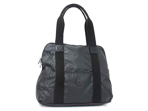 HUNTING WORLD ハンティングワールド トートバッグ ショルダートート ブラック系 ナイロン ユニセックス ハンドバッグ 超美品
