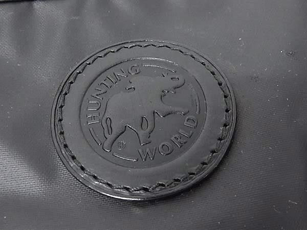 HUNTING WORLD ハンティングワールド トートバッグ ショルダートート ブラック系 ナイロン ユニセックス ハンドバッグ 超美品