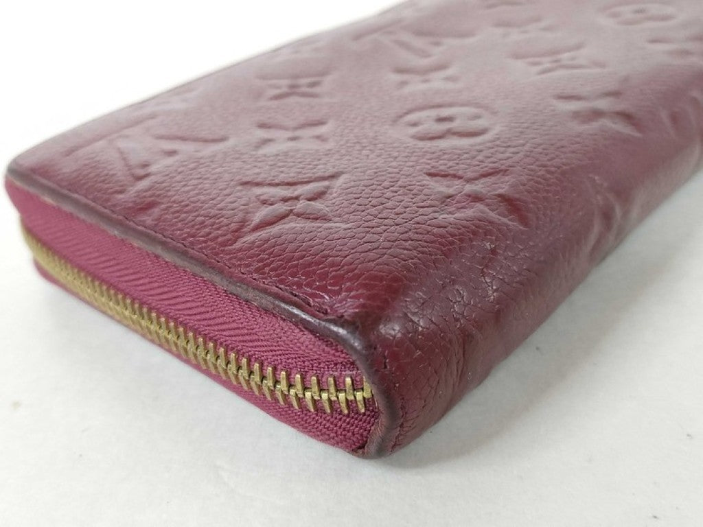 LOUIS VUITTON ルイヴィトン 長財布 ジッピーウォレット M62214 レザン（パープル系） モノグラム アンプラント レディース ラウンドファスナー ゴールド金具 美品