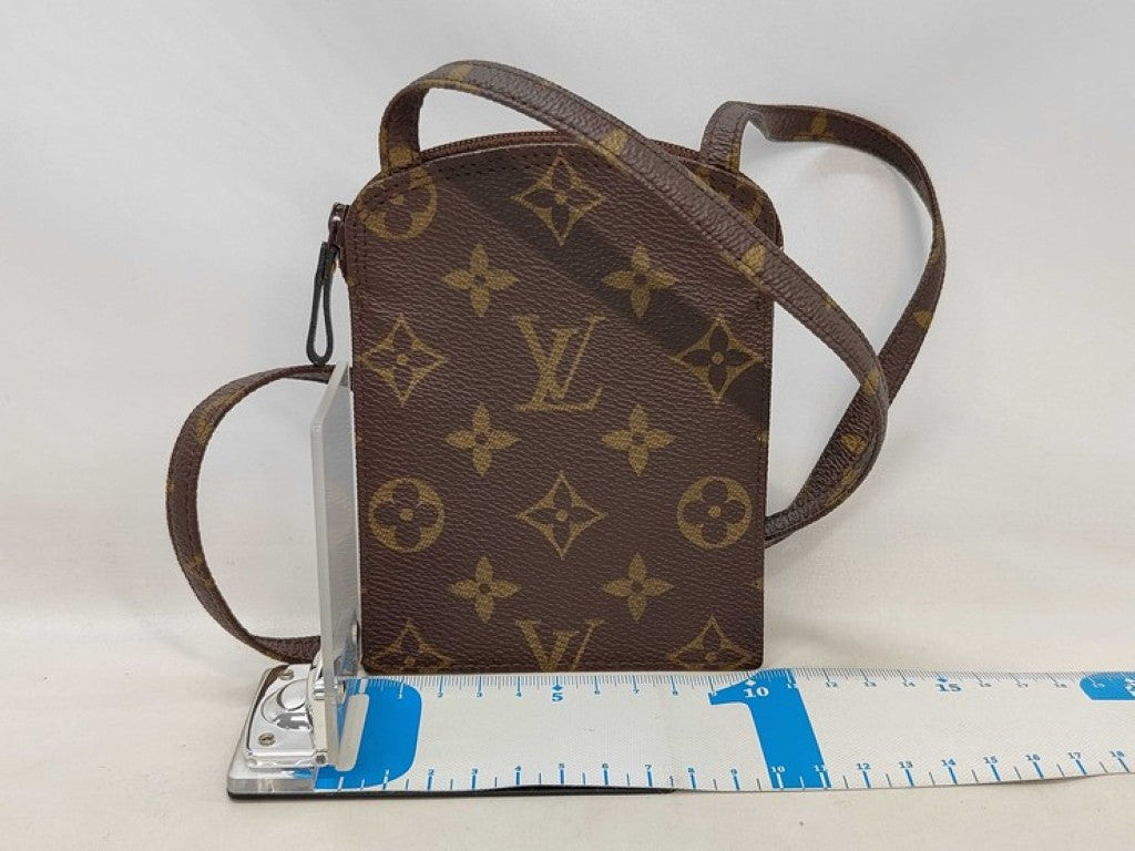 LOUIS VUITTON ルイヴィトン ショルダーバッグ ポシェットセクレ M45484 ブラウン系 モノグラム レディース ポーチ 美品