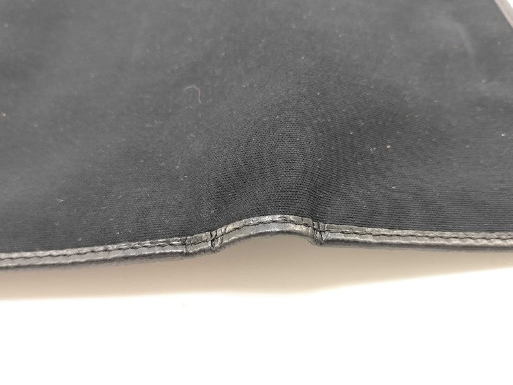 FENDI フェンディ 長財布 07-15829/0-012 ブラック系 キャンバス レザー レディース 三つ折り シルバー金具 美品