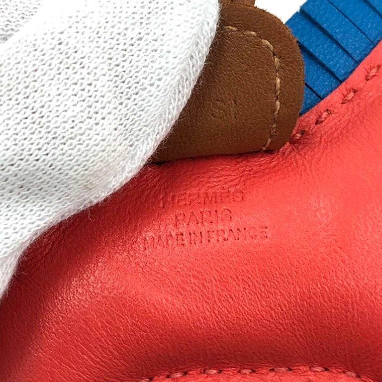 HERMES エルメス バッグチャーム ロデオPM ピンク系 ブラウン系 ブルー系 アニョーミロ レディース 美品