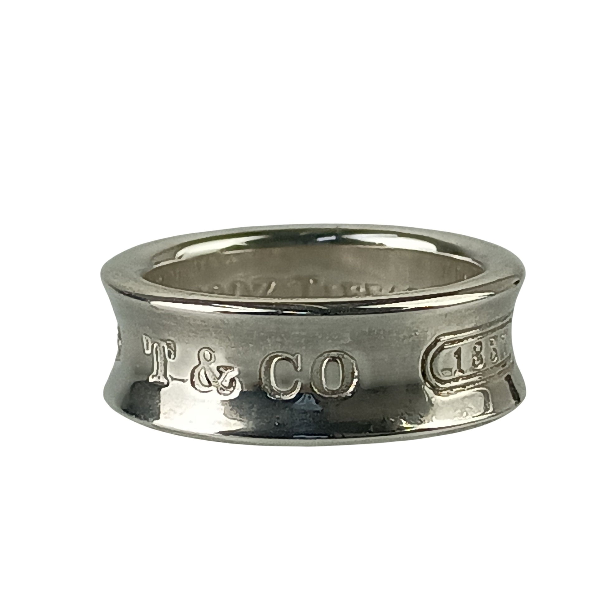 TIFFANY＆Co ティファニー 指輪 1837 ナロー リング シルバー系 SV925 ユニセックス 約10号 美品