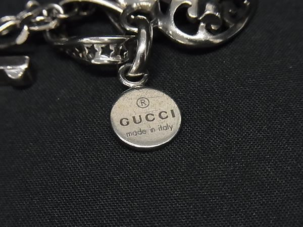 GUCCI グッチ ネックレス クレスト ハート シルバー系 Ag925 ユニセックス ペンダント トグル 美品